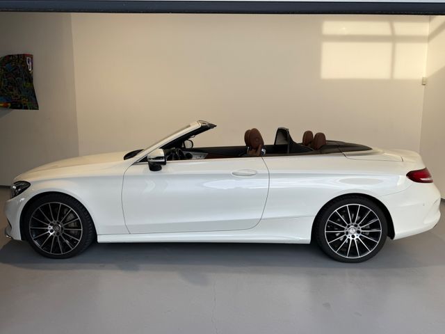 Mercedes-Benz C 300 Cabriolet/Polarweiß- cognac AMG Line full
