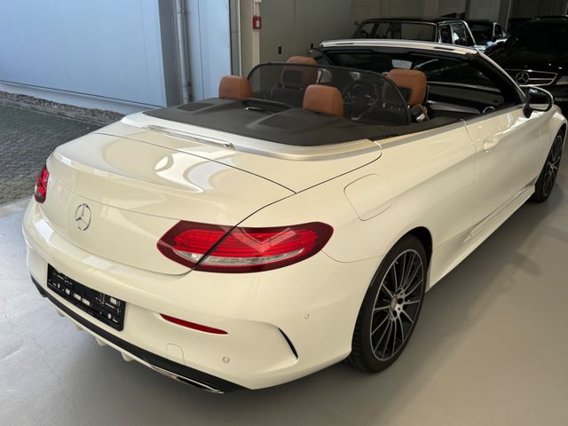 Mercedes-Benz C 300 Cabriolet/Polarweiß- cognac AMG Line full
