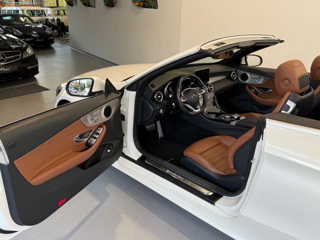 Mercedes-Benz C 300 Cabriolet/Polarweiß- cognac AMG Line full