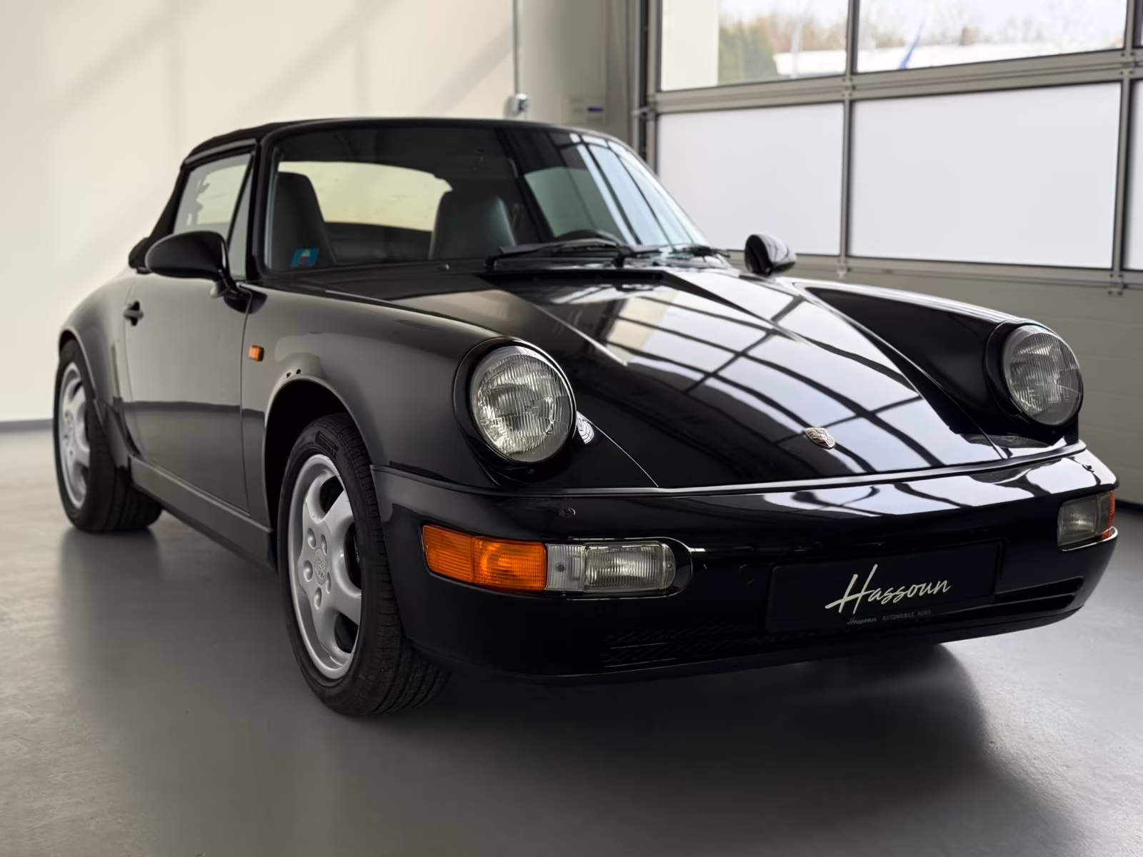 Porsche 964 schwarz-schwarz-schalter-C2-Cabriolet full