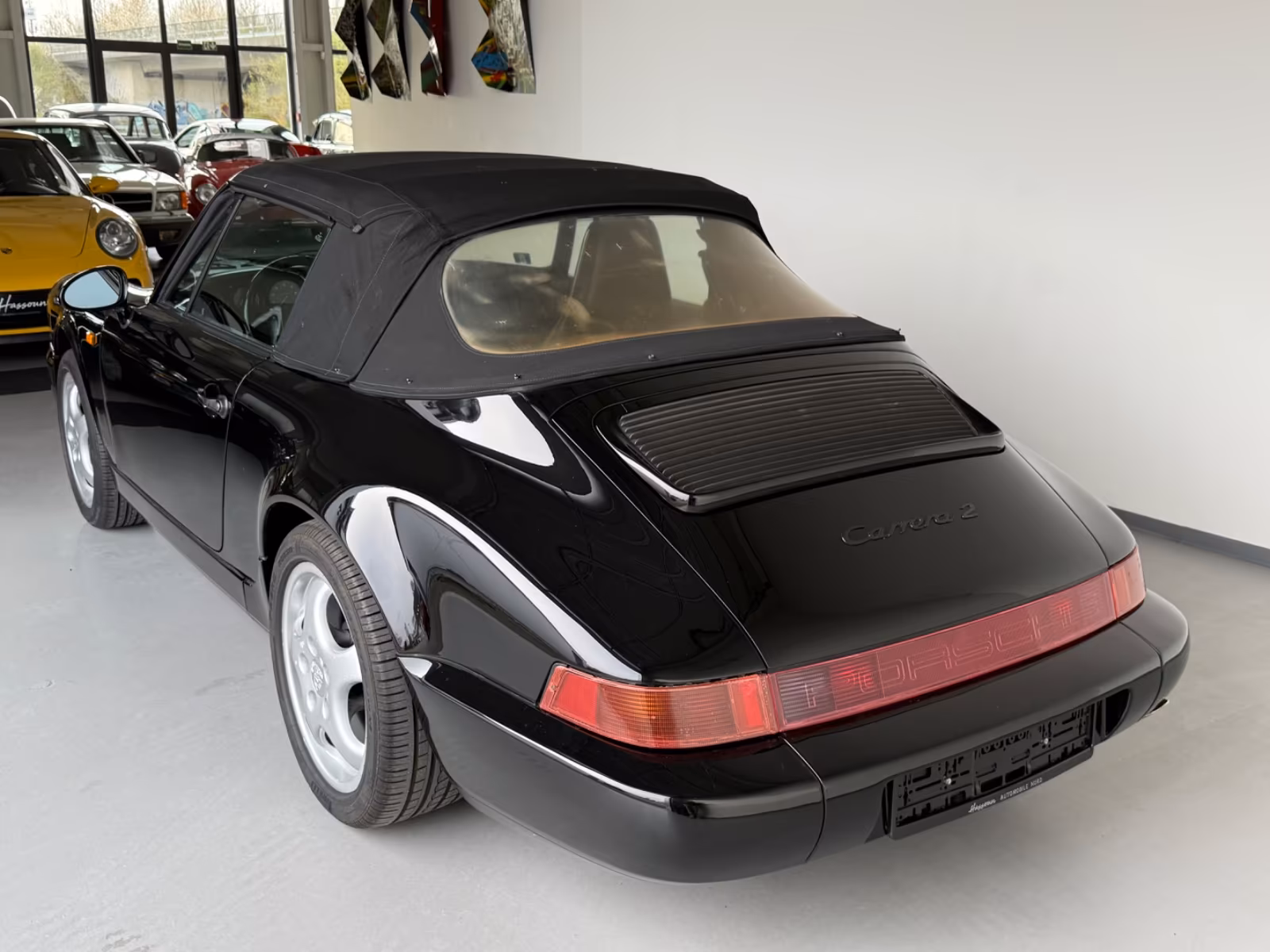 Porsche 964 schwarz-schwarz-schalter-C2-Cabriolet full